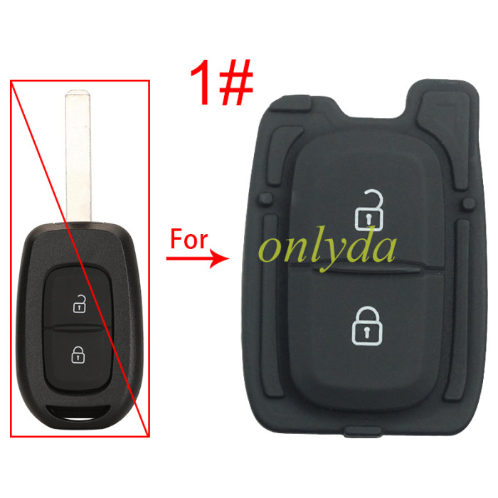 For Renault 2/3 button blank pad , pls choose button