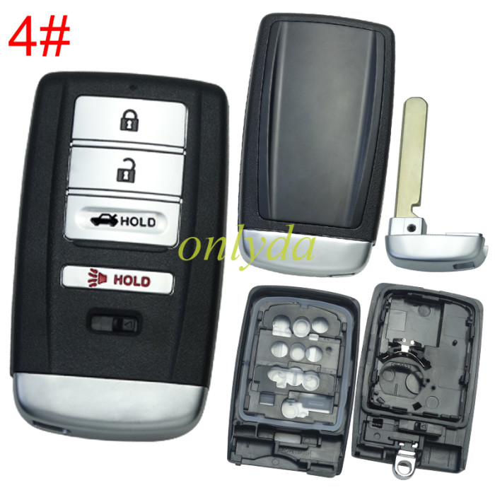 For Acura  Remote Key blank with blade without badge, pls choose the button