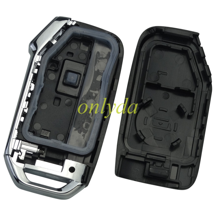 For Kia  remote key shell with battery clamp without badge place ,  1 button on the front, pls choose button