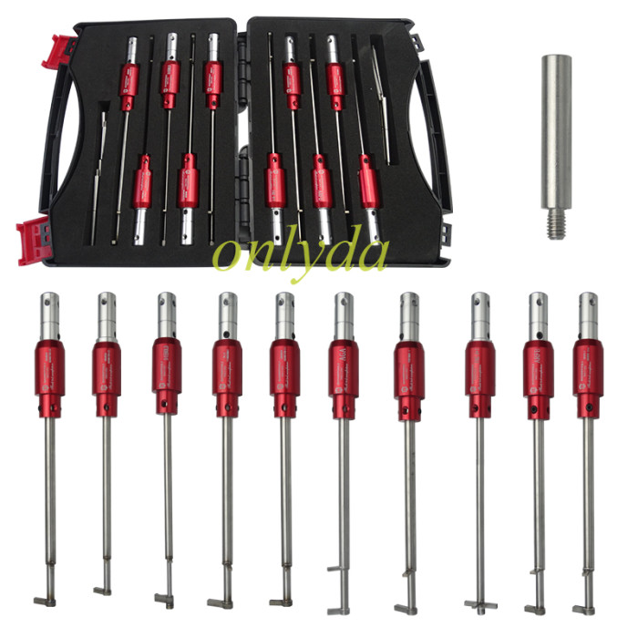 The Safe Locksmith Tool Set, 10 Piece(AGA -ARFE -FAC4+1 -OLLE -FERIMAX -DEPRIT GRUBER D+C -SECRETER GRUBER 1 -SECRETER GRUBER 2 -SECRETER GRUBER3 -DIEBOLD)