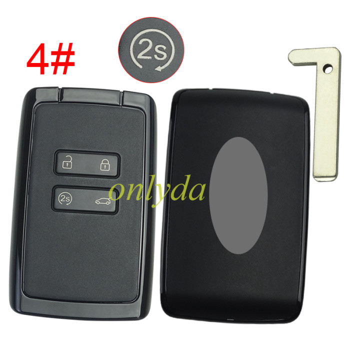 For Renault 4 button remote key case  with New model Dacia logo ,pls choose model