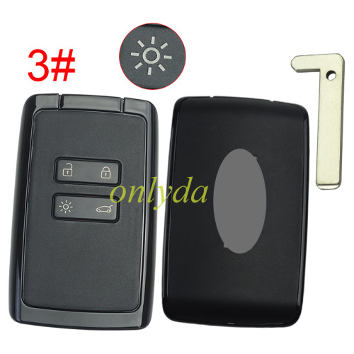 For Renault 4 button remote key case  with New model Dacia logo ,pls choose model