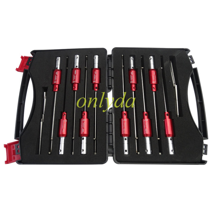 The Safe Locksmith Tool Set, 10 Piece(AGA -ARFE -FAC4+1 -OLLE -FERIMAX -DEPRIT GRUBER D+C -SECRETER GRUBER 1 -SECRETER GRUBER 2 -SECRETER GRUBER3 -DIEBOLD)