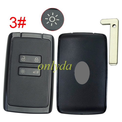 For Renault 4 button remote key case with new model  logo ,pls choose model