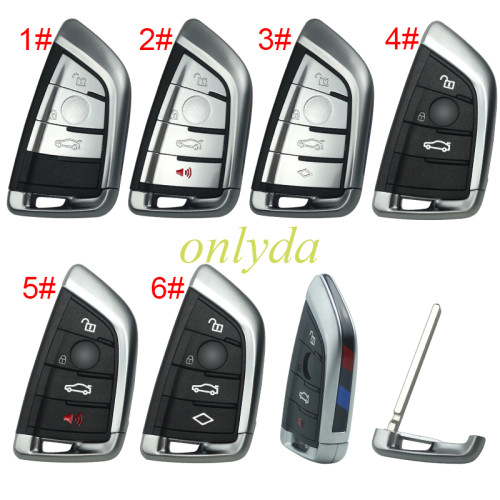 For BMW  remote key shell with blade, pls choose the button