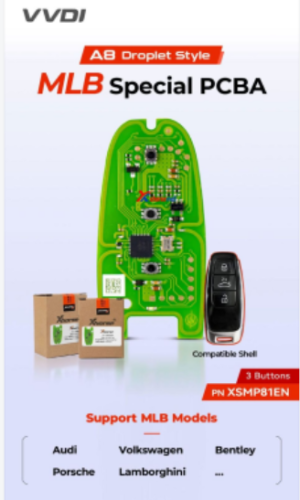 XHORSE XSMP81EN VVDI Audi A8 Droplet Style MLB Key PCB for VVDI MLB Tool