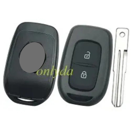 For Renault  2 button remote key blank with new badge