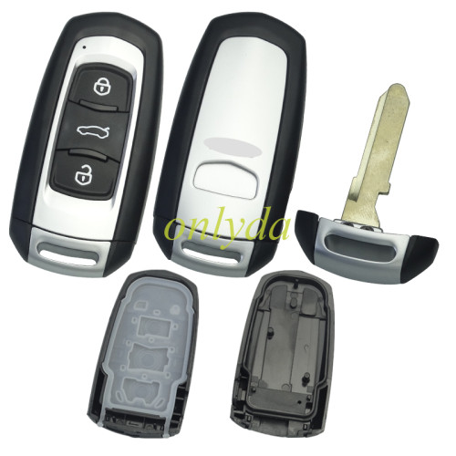 For Geely  remote key shell with 3 button with badge
