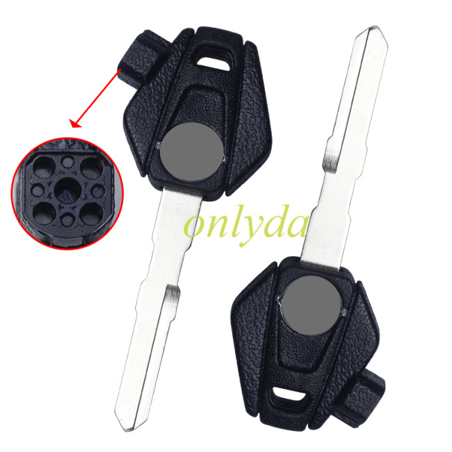 SYM motorcycle key shell with logo