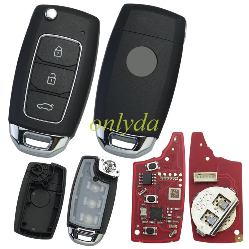 XKHYO5EN For Xhorse Wire Univeral Remote Key for Hyundai 3 Buttons English