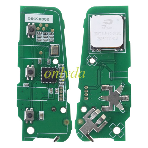 Chip model : A3M05 Aftermarket Smart Key for Peugeot 3 Buttons / Frequency:433MHz   Transponder: HITAG AES 4A  Blade VA2/HU83 /   Part No: 98 097 814 ZD / 98097814ZD / Keyless Go 308/3008/408/5008/ opel -Astra L / Corsa F Citroen C4 CACTUS / PICASSO / C3 , pls choose button