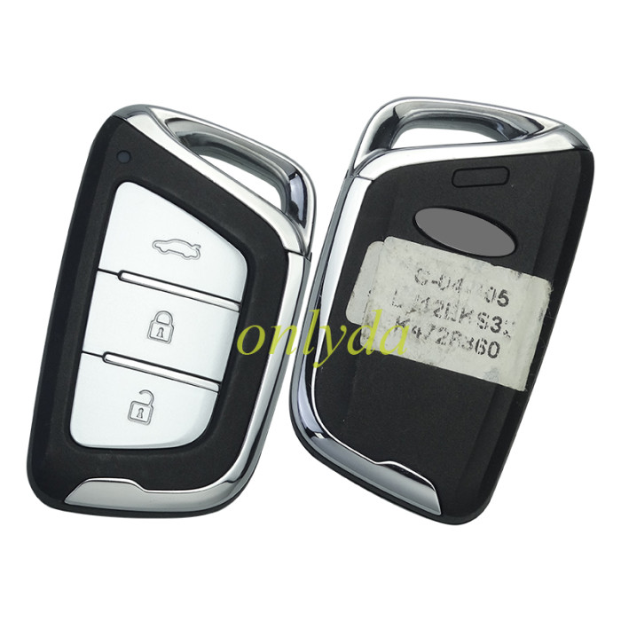 OEM Chinese JAC Car Keyless Intelligent Remote Key  3 button 434Mhz with ID47 NCF29Ax Chip for JAC Car Smart Remote Key F100451053  360580OU3401