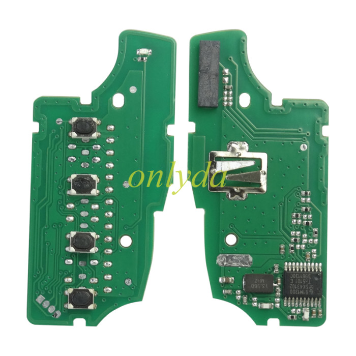 For Nissan Qashqai, X-Trail 2+1/4button remote key with 434mhz 7961M 4A chip  FCCID:CWTWB1G767 Model:TWB1G767 IC:1788D-FWB1G767, pls choose button