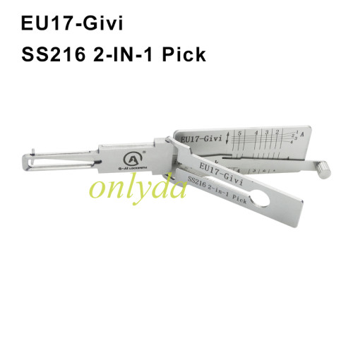 EU17-Givi SS216  2 in 1 decode and lockpick for Givi motorcycle trunk lock