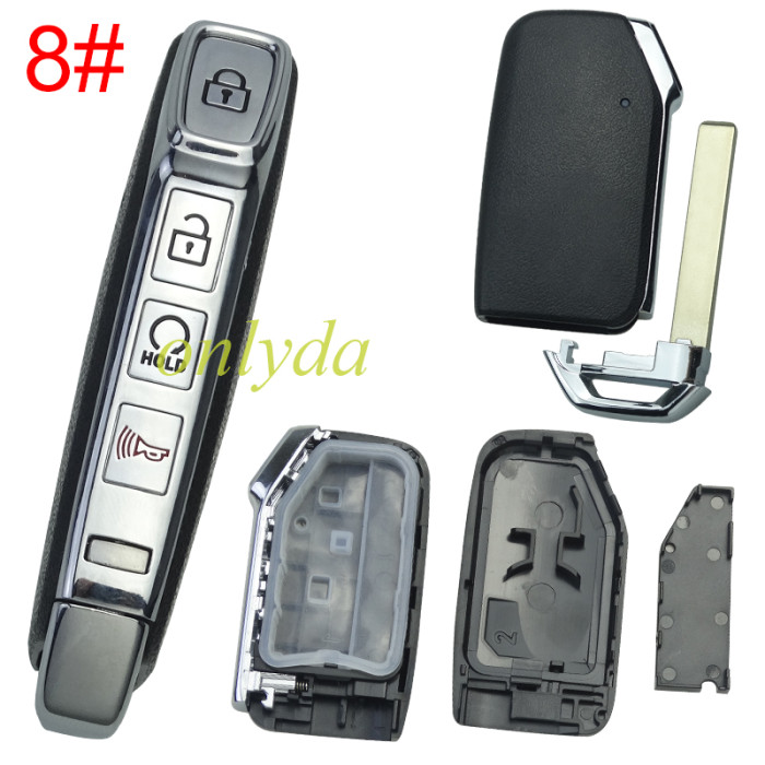 For Kia remote key shell without battery holder without badge, pls choose the button
