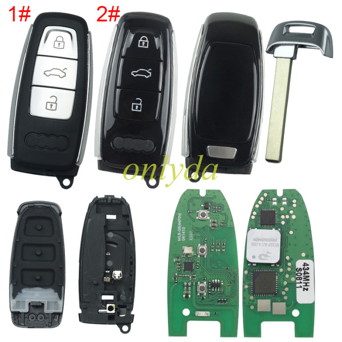 (OEM Solution) KEYDIY MLB08 MLB For Audi Style 3 Buttons Universal Smart Remote – 315mhz/434 Mhz Works with Keydiy KD-MP, VVDI MLB Tool etc, pls choose frequency and button