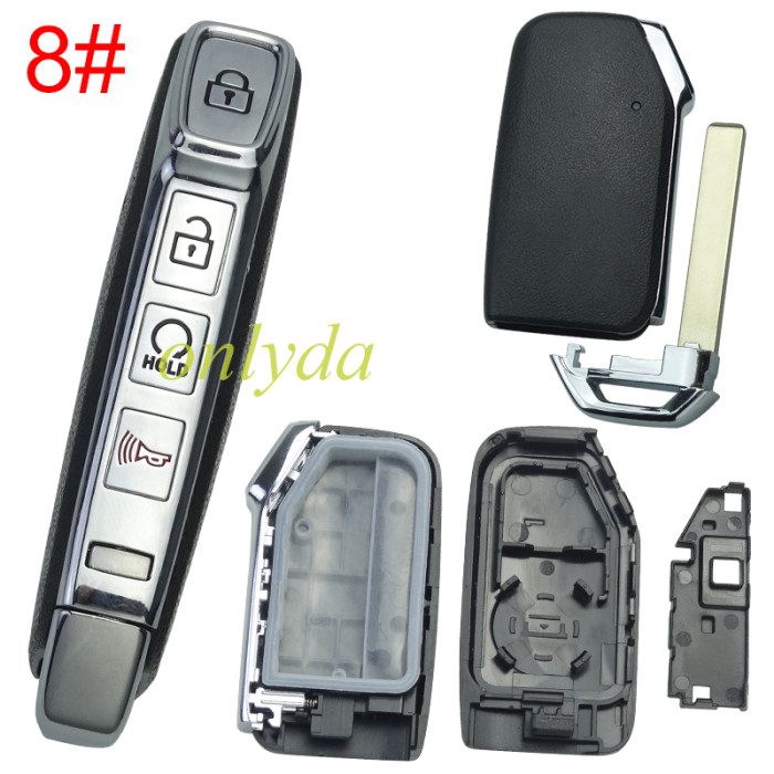 For Kia remote key shell with battery holder without badge, pls choose the button