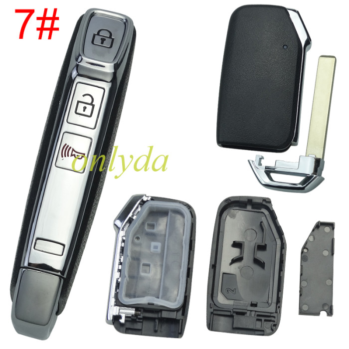 For Kia remote key shell without battery holder without badge, pls choose the button