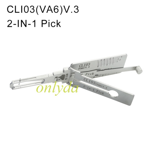 CLIO3（VA6）V.3 2-in-1 Pick Internal milling lock pick and decoder