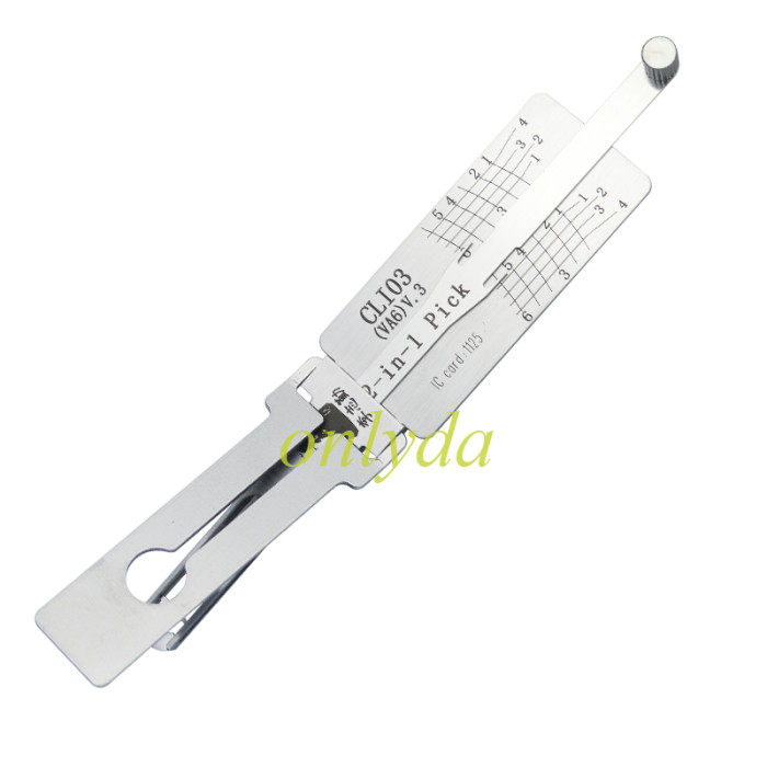 CLIO3（VA6）V.3 2-in-1 Pick Internal milling lock pick and decoder