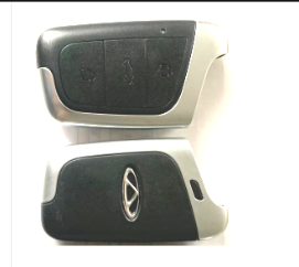 Chery smart remote key with 3 buttons and an emergency key blade for For eQ1  Little Ant with 433mhz FSK 47 chip