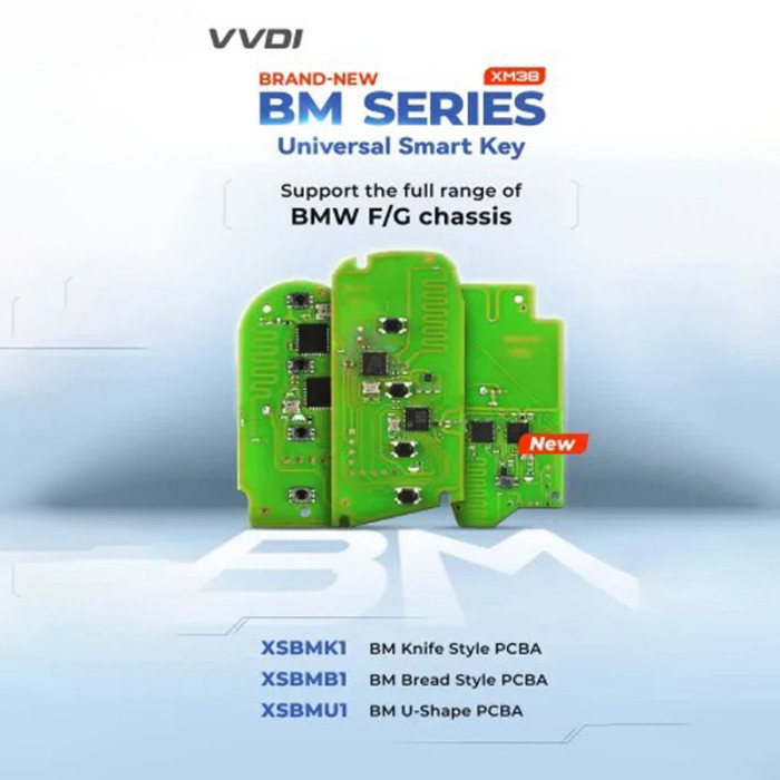 only PCB Xhorse XSBMU1EN XM38 BM Series Smart Key for BMW F/G chassis U-Shape PCBA