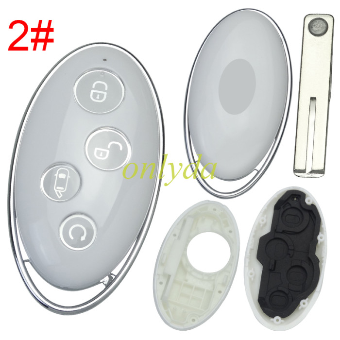 For BYD 4 button  remote key blank with blade with badge, pls choose model