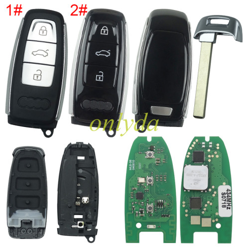 (Non-OEM Solution) KEYDIY MLB08 MLB For Audi Style 3 Buttons Universal Smart Remote  – 434 Mhz Works with Keydiy KD-MP, VVDI MLB Tool etc, pls choose button