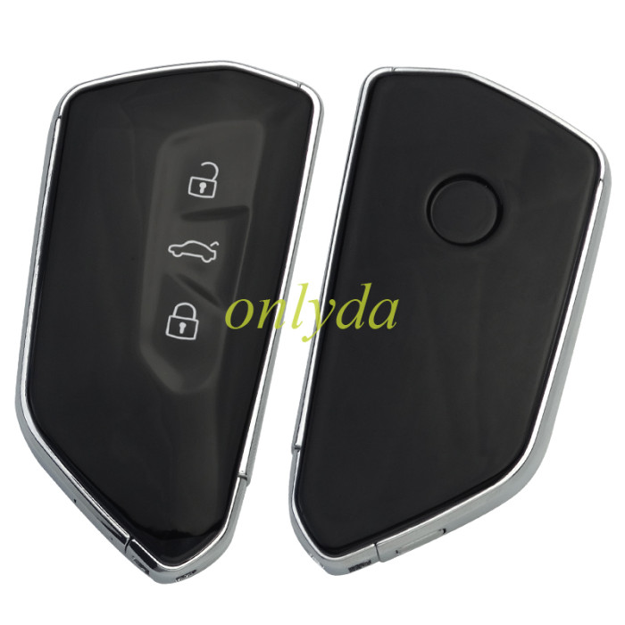 For VW 3 button modified remote key blank with hu66 blade