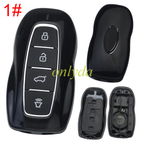 For Ford 4button  remote key shell with badge place ，pls choose button