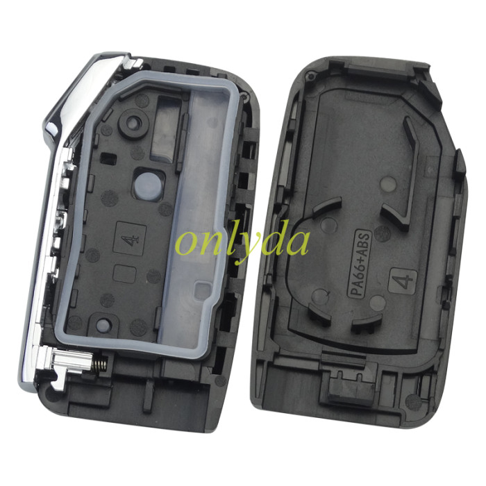 For Kia  remote key shell without battery clamp with new Kia badge ,  1 button on the front, pls choose button