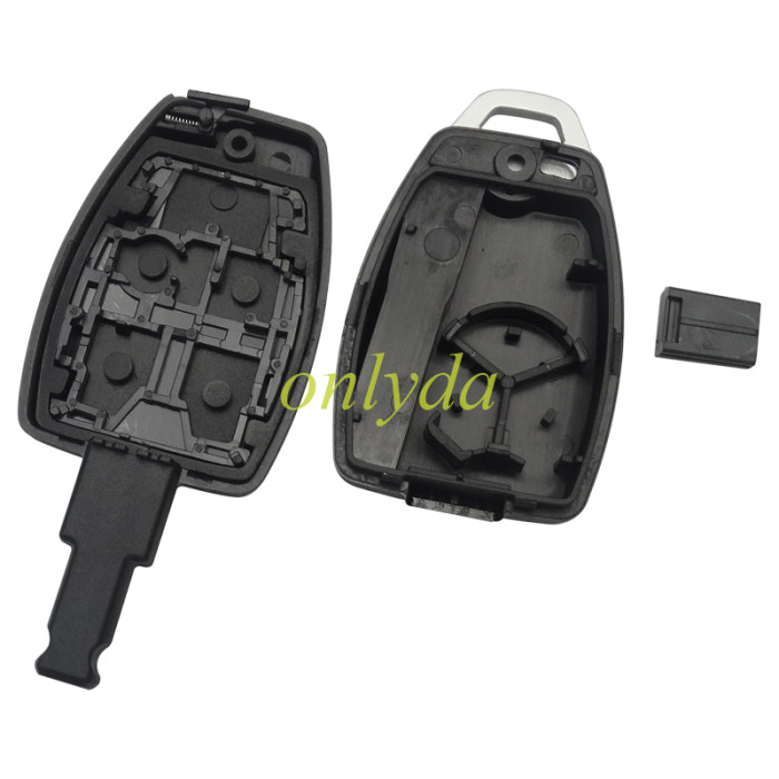 Volvo 5 button remote key shell with key blade with printed volvo  badge
