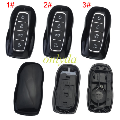 For Ford 4button  remote key shell without badge place ，pls choose button