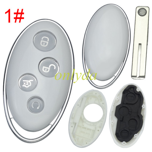 For BYD 4 button  remote key blank with blade without badge, pls choose model