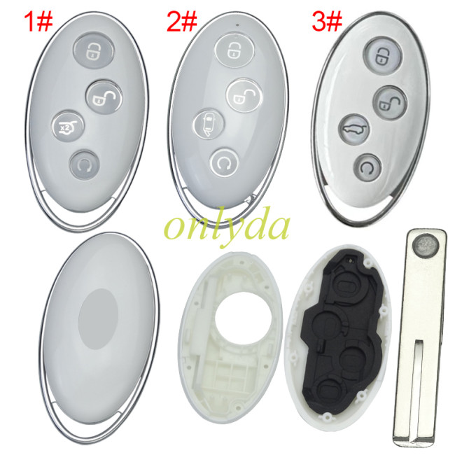 For BYD 4 button remote key blank with blade with badge, pls choose model