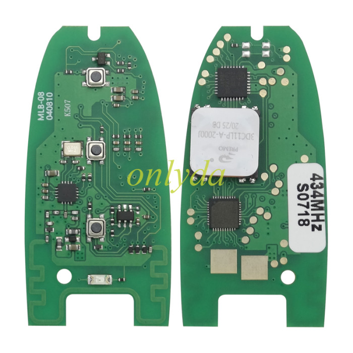 (Non-OEM Solution) KEYDIY MLB08 MLB For Audi Style 3 Buttons Universal Smart Remote  – 434 Mhz Works with Keydiy KD-MP, VVDI MLB Tool etc, pls choose button