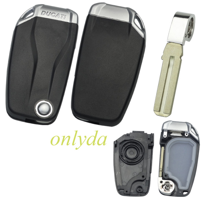 For Ducati motor remote key shell with badge