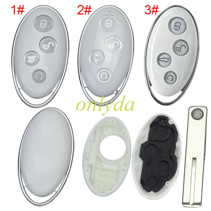 For BYD 4 button  remote key blank with blade without badge, pls choose model