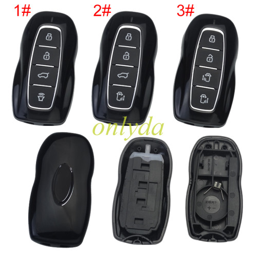 For Ford 4button  remote key shell with badge place ，pls choose button