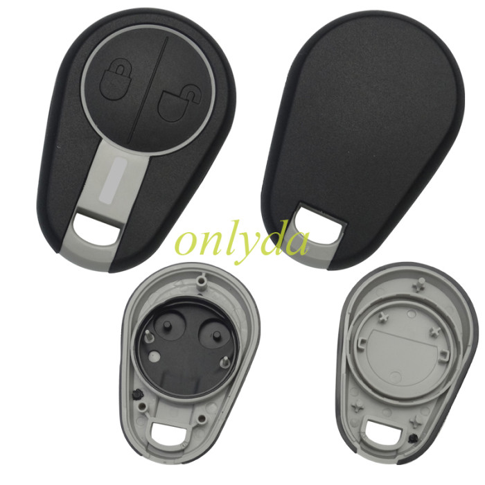 For Volvo 2 button remote key shell ,with prinited Volvo badge