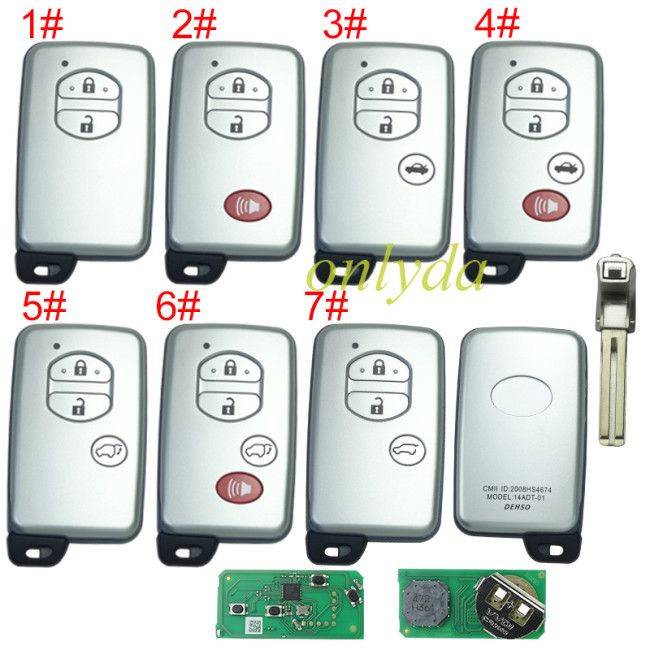 Xhorse XSTO03EN XM38 Smart Key Remote 4D 8A 4A All in One For Toyota