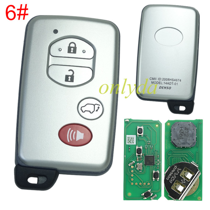 Xhorse XSTO03EN XM38 Smart Key Remote 4D 8A 4A All in One For Toyota
