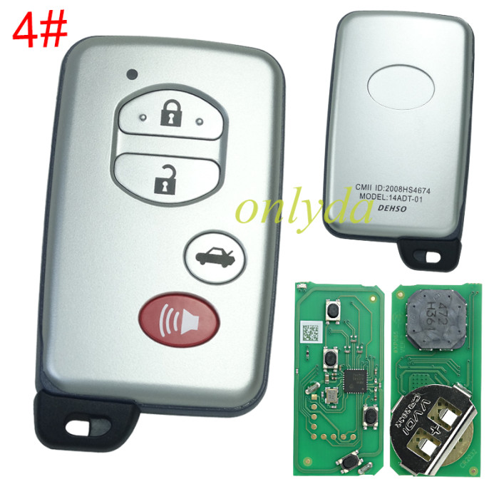 Xhorse XSTO03EN XM38 Smart Key Remote 4D 8A 4A All in One For Toyota