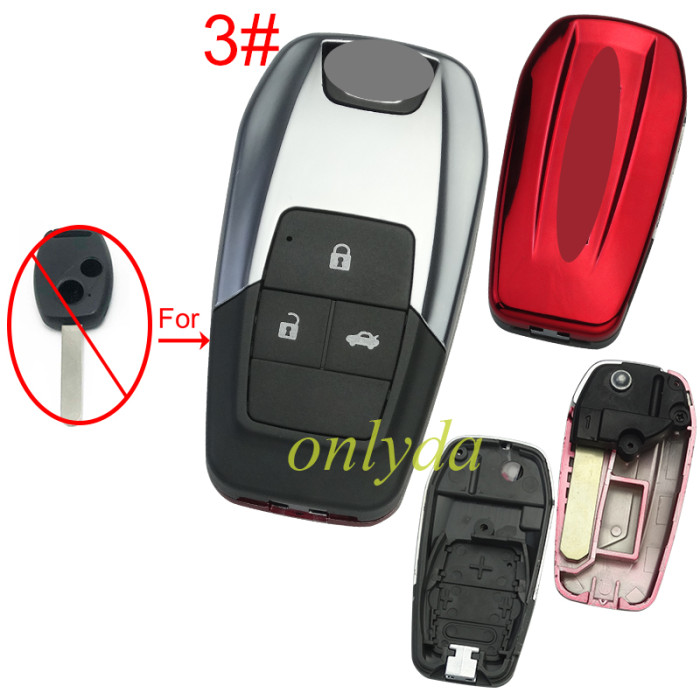 For Honda modified remote key blank , please choose the button