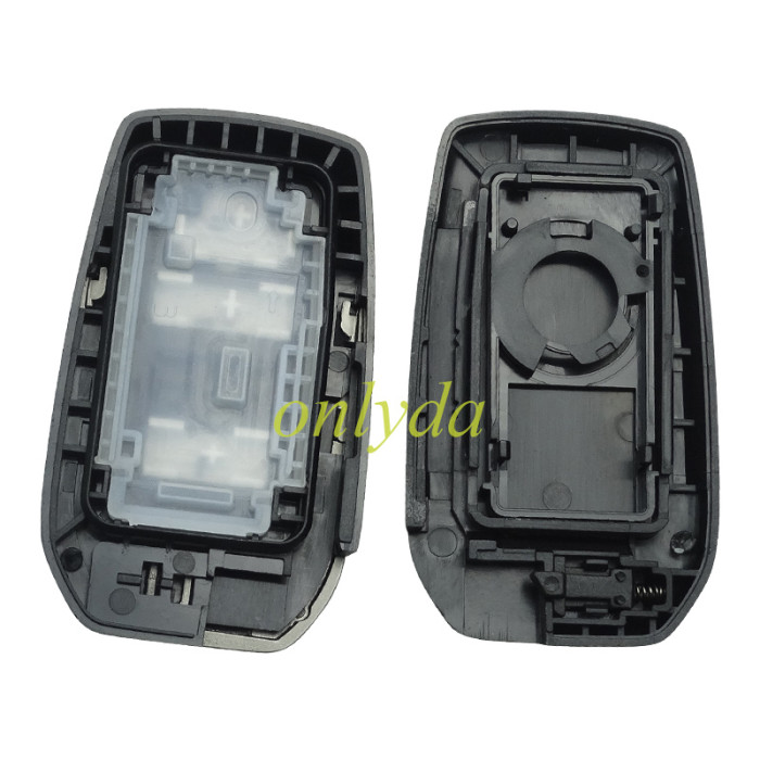 For Toyota 3 button modified key shell with badge in the front,  back cover : 1#without badge/ 2#with Crown Badge/ 3#with Toyota Badge, MOQ is 5pcs