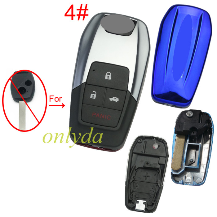 For Honda modified remote key blank , please choose the button