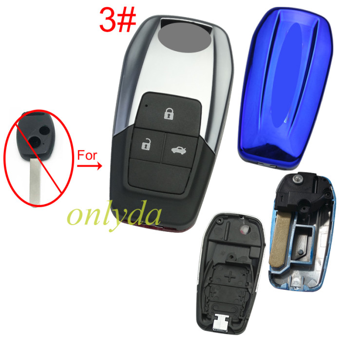 For Honda modified remote key blank , please choose the button