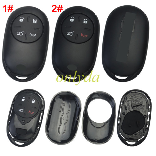 For  Fiat 4 button remtoe key blank with badge , pls choose button