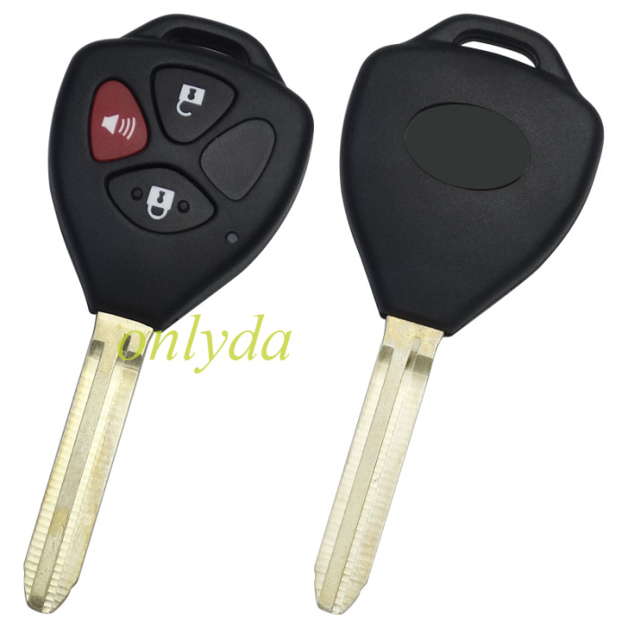 XKTO24EN  XHORSE 2ndGeneration Wire Remote Key Toyota Flat Right 3 Buttons Triangle