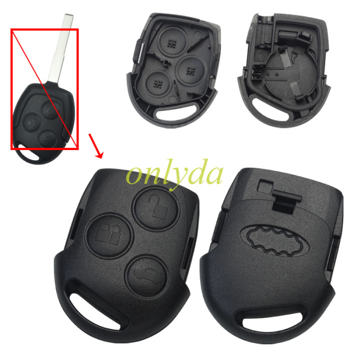 For  Ford Mondeo /Focus remot key shell with badge